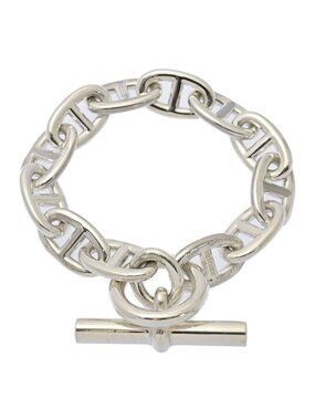 Hermes Chaine D'ancre TGM 12 Links Bracelet Silver